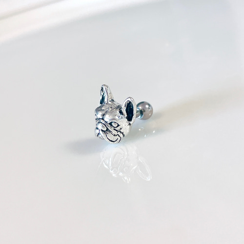 フレンチブルドッグ アニマル 犬 ボディピアス 14G 16G 18G