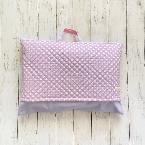 防災頭巾カバー 背もたれあり さくらんぼ くすみピンク 入学 女子 防災