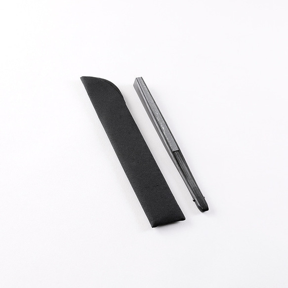 京扇子　枯淡　黒 6枚目の画像