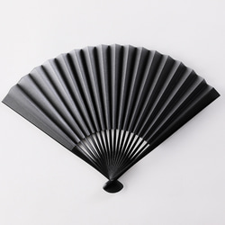 京扇子　枯淡　黒 4枚目の画像