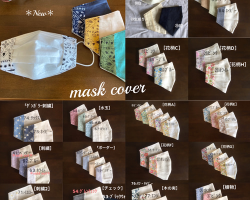 ゆか様ご確認用　不織布マスクカバー　handmade ゆか様ご確認用 不織布マスクカバー handmade-タブレット