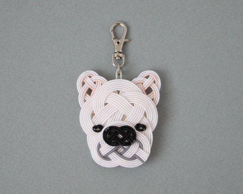 水引 フレンチブルドッグのチャーム【ホワイト】 バッグチャーム