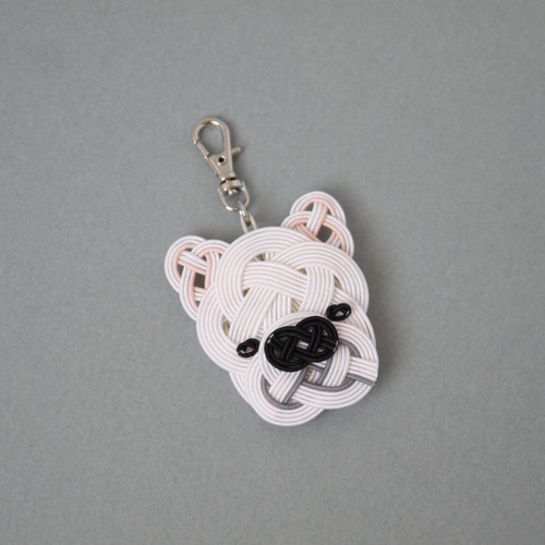 水引 フレンチブルドッグのチャーム【ホワイト】 バッグチャーム