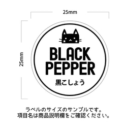 ラベルシール オーダーメイド 調味料ラベル 10枚セット 品番SP72 2枚目の画像