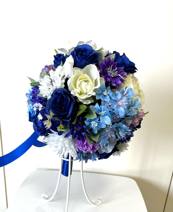 前撮り結婚式で使えるブーケ&ブートニアセット 目まぐるしい 