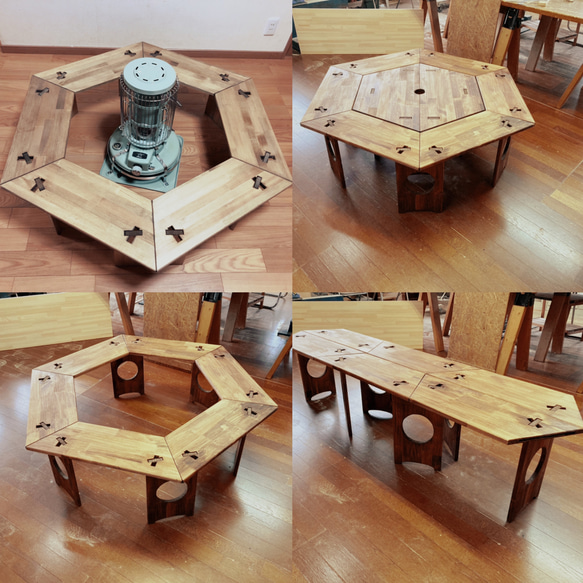ヘキサテーブルセット（40cm） 長テーブル（プロフィール必読） 1枚目の画像