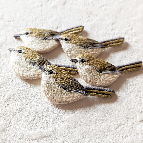 [特輯/電子郵件雜誌出版]日本鶯刺繡胸針春天野鳥 第5張的照片