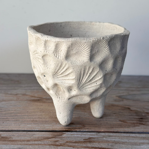 白焼締め 貝殻模様 植木鉢 お椀・ボウル・鉢 福美よう 通販 11442899