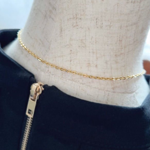 Key of Life▶︎上品 ラリエット 透かしボール×コットンパール ゴールドチェーン 70cm Y字ネックレス 11枚目の画像