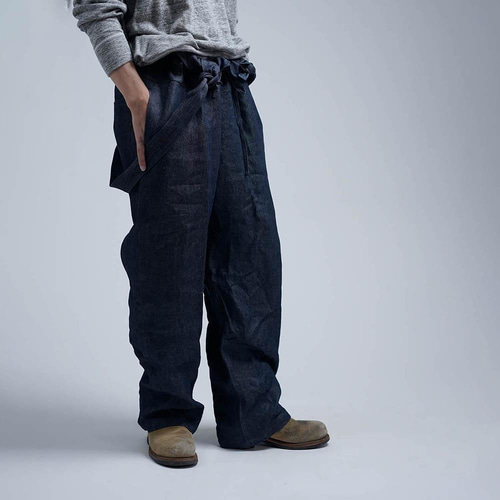 wafu リネン カーゴパンツ S （リネンの新常識 リラックスドレス