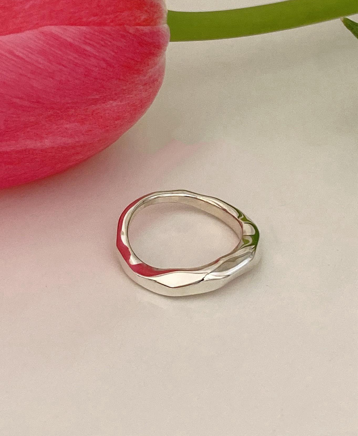 hammering band silver925 ringR4244