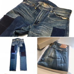 Levis リーバイス LVC 復刻 67505-0217 日本製 セルヴィッチ 赤耳 デニムパンツ ジーンズ リメイク 1枚目の画像