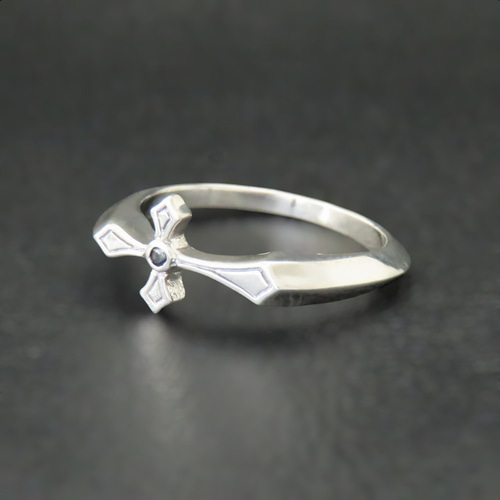クロスリング 指輪 シルバー925 【刻印無料】クロス 十字架 リング