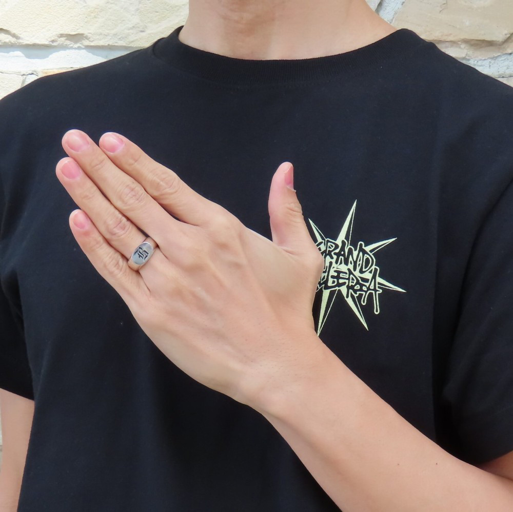 アルファベットリング B 指輪 シルバー925 【刻印無料】 アルファベット イニシャル オールドイングリッシュ