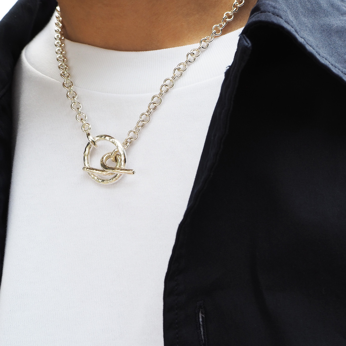 バランスアースネックレス_バランスアースネックレスペアチェーン、カップルチェーンありがとうギフト、ベストマンギフト、兄弟、6ギフ