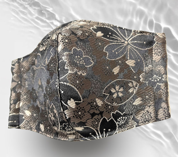 Kinran Black✖️炭櫻花圖案夜櫻花3D布面膜1個吊飾 第3張的照片