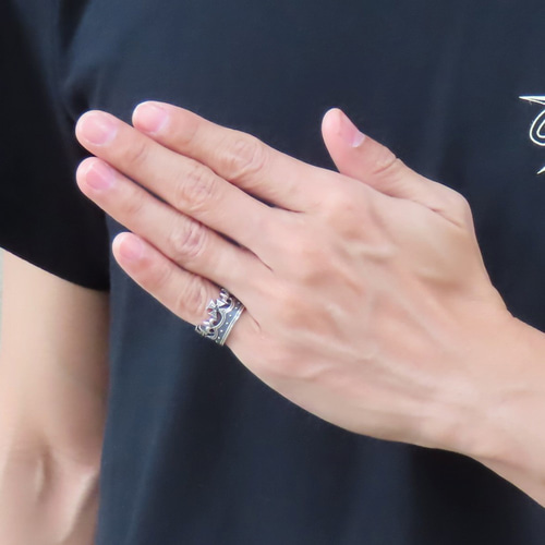 クラウンリング S 9～11号 シルバー925 指輪 【刻印無料】 クラウン