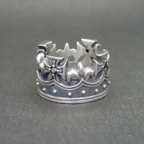 クラウンリング S 9～11号 シルバー925 指輪 【刻印無料】 クラウン