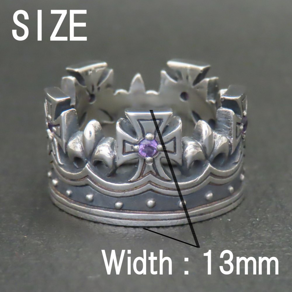 クラウンリング M 15～17号 シルバー925 指輪 【刻印無料】 クラウン 王冠 リング シルバーアクセサリー