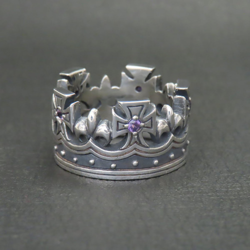 クラウンリング M 15～17号 シルバー925 指輪 【刻印無料】 クラウン