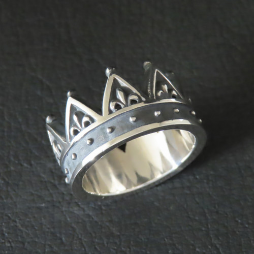 クラウンリング M 16～18号シルバー925 指輪 【刻印無料】 クラウン