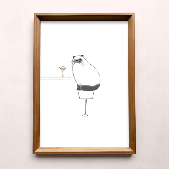 アートプリント【ヒマラヤン猫】インテリア アート ポスター