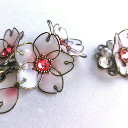 Cherry blossom (SAKURA) --  pierced earring / ear cuff 第2張的照片