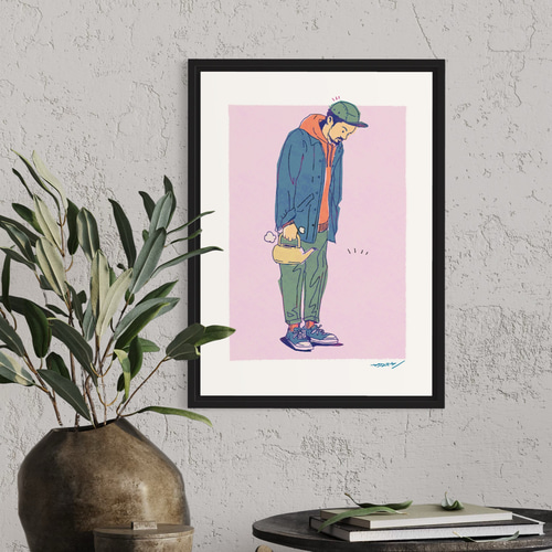 何かが…無い / A3ポスター / 限定 30枚 フレーム付き フレームなし