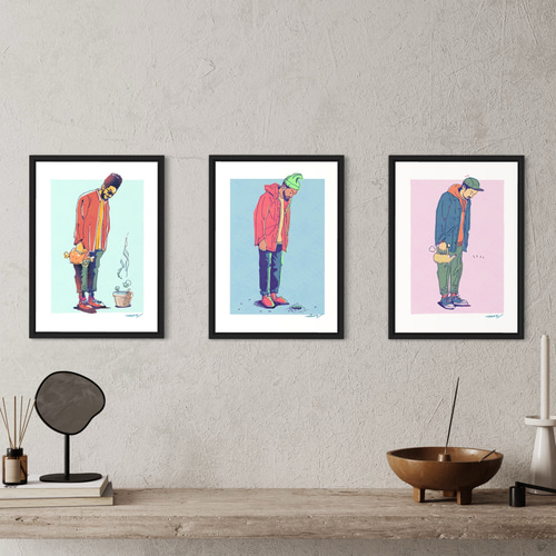 何かが…無い / A3ポスター / 限定 30枚 フレーム付き フレームなし