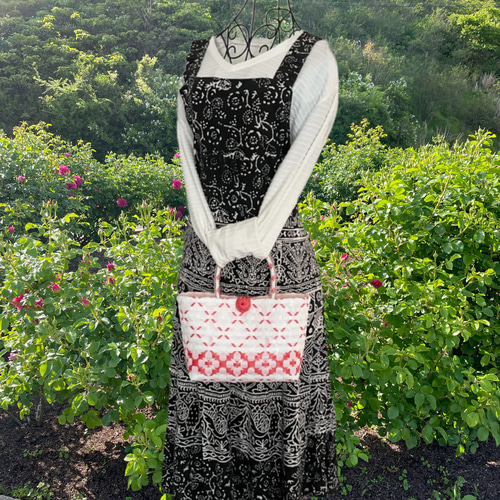 ppバンド製 かごバッグ 水に強くて丈夫 小さめ S サイズ スパバッグ お