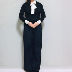 2024新年福袋「Creema Limited」緞帶毛衣➕條紋百褶裙➕共2件SM尺寸超值套裝 第9張的照片