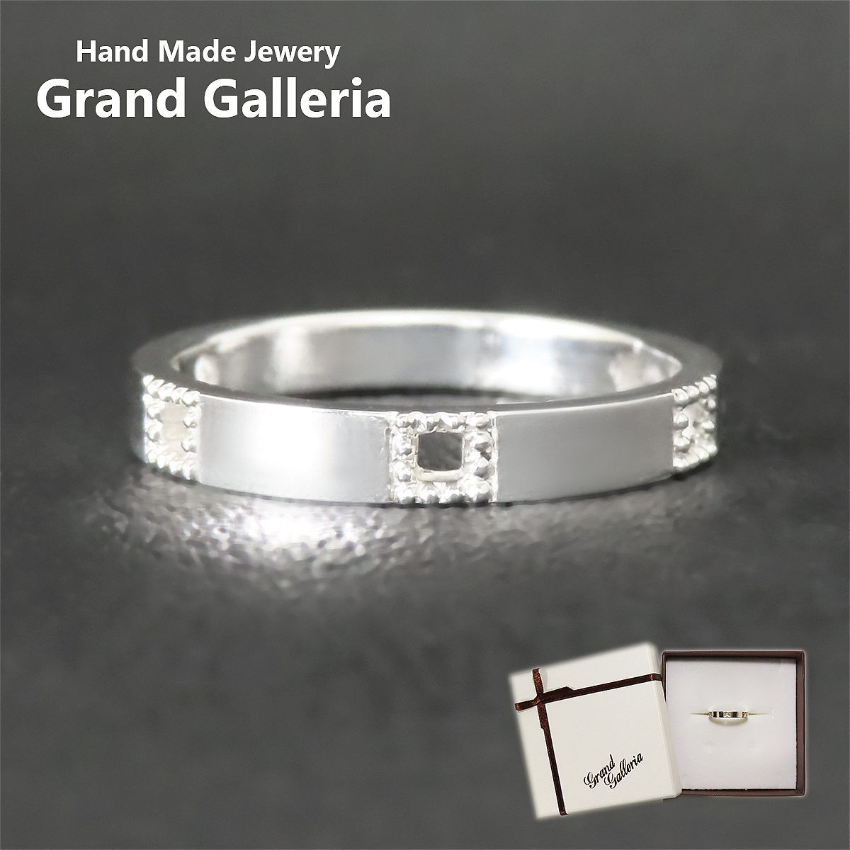 ミル打ちリング 指輪 シルバー925 【刻印無料】ミル ミル打ち ミルグレン ミルグレイン リング アンティーク