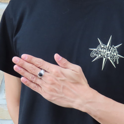 太陽 オニキス リング 指輪 シルバー925 【刻印無料】 サン シルバーアクセサリー メンズ レディース ユニセックス 12枚目の画像