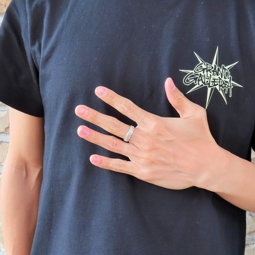 手彫り]ハワイアンバングル(ハイビスカス/S/シルバー) starring