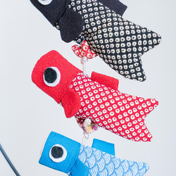 【鯉のぼり・1品限定】吊るし飾り・男の子の節句-京都の縫製師が手縫いしました 5枚目の画像