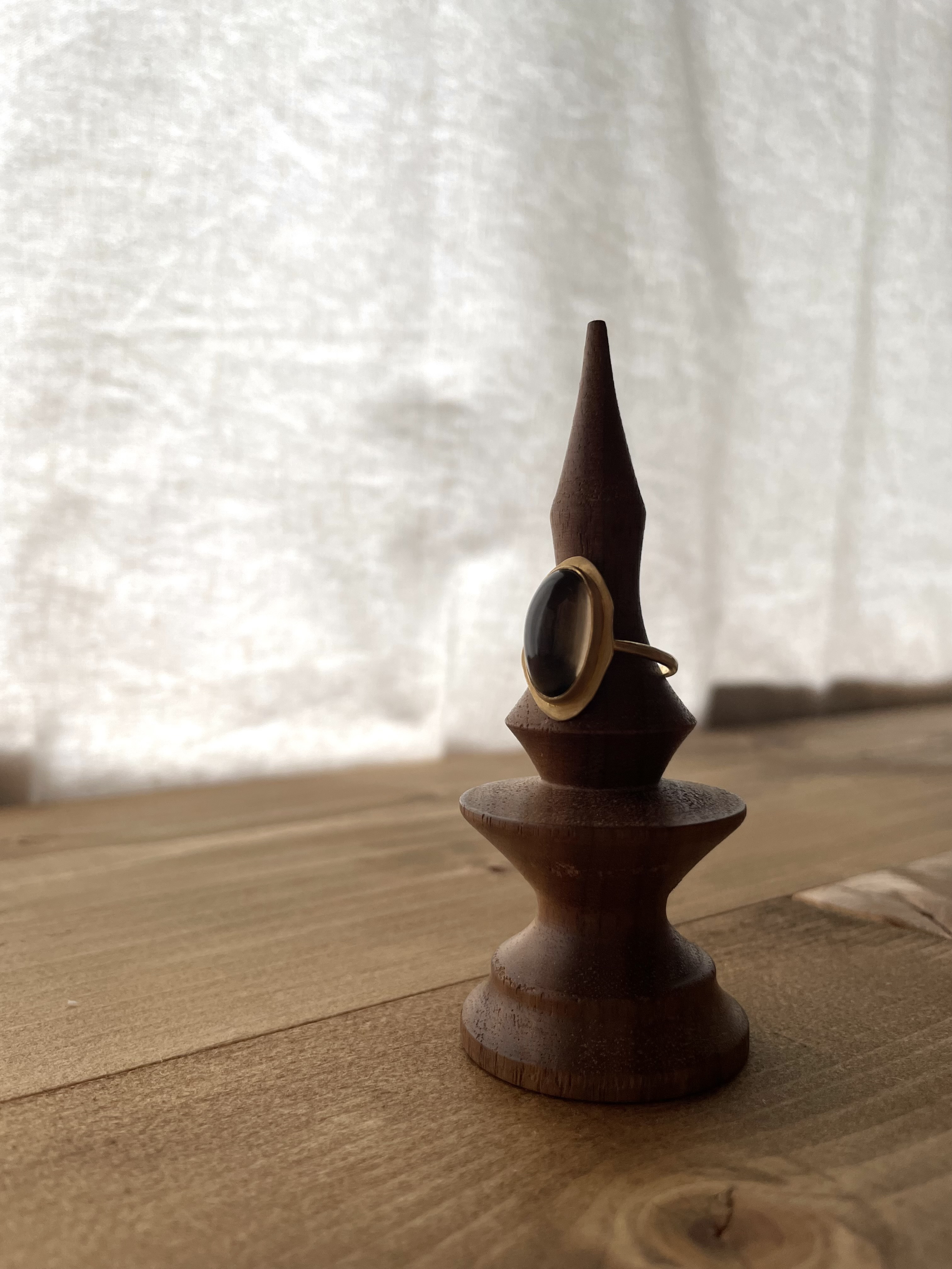 スモーキークォーツストーンリング