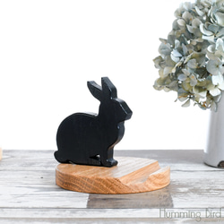 フラワーカラー・ウサギのスマホスタンド 11枚目の画像