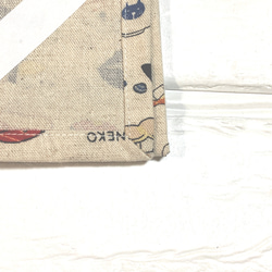 給食袋　巾着　二枚仕立て　ランチマット　ナフキン　40✖️60 大きい　男の子　女の子　寿司　ねこ 3枚目の画像