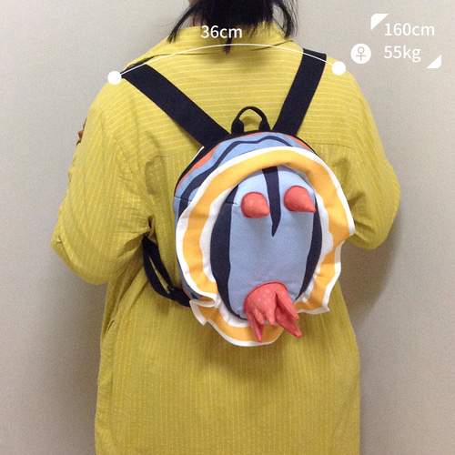 Design No.NB1112 - ウミウシ・立体ショルダーバッグ ショルダー