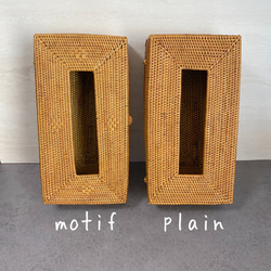 ロングセラー☆生活感を消してくれる♪ティッシュケース　ナチュラルインテリア　収納ケース　ハンドメイド　バスケット　かご 5枚目の画像