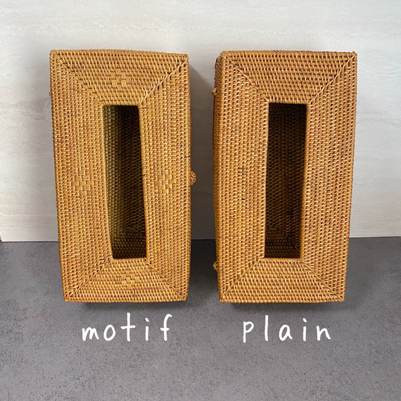 ロングセラー☆生活感を消してくれる♪ティッシュケース　ナチュラルインテリア　収納ケース　ハンドメイド　バスケット　かご 5枚目の画像