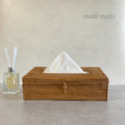 ロングセラー☆生活感を消してくれる♪ティッシュケース　ナチュラルインテリア　収納ケース　ハンドメイド　バスケット　かご 10枚目の画像