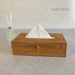 ロングセラー☆生活感を消してくれる♪ティッシュケース　ナチュラルインテリア　収納ケース　ハンドメイド　バスケット　かご 9枚目の画像