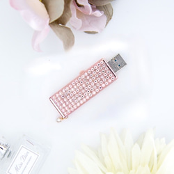 桜クリスタルデコ】USBメモリ 32GB｜母の日・誕生日・結婚祝いギフトに