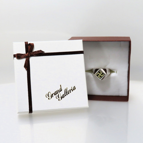 卍リング 指輪 シルバー925 × 真鍮 【刻印無料】 卍 まんじ マンジ