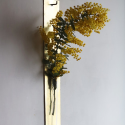 鎚目模様の壁掛け花器：真鍮／黒染 10枚目の画像