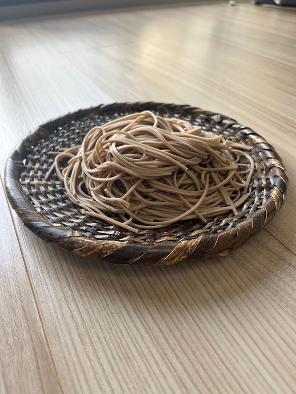 竹 蕎麦ざる　直径約21cm　2枚！！数量相談可 3枚目の画像