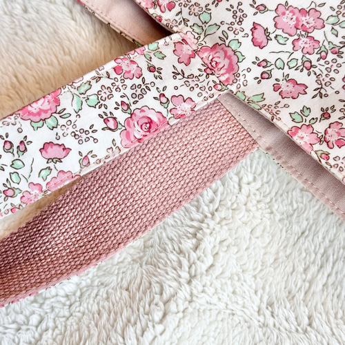 オーダー受付ページ　裏地付き巾着袋　リバティ切替　ハンドメイド オーダー受付ページ裏地付き巾着袋リバティ切替ハンドメイド