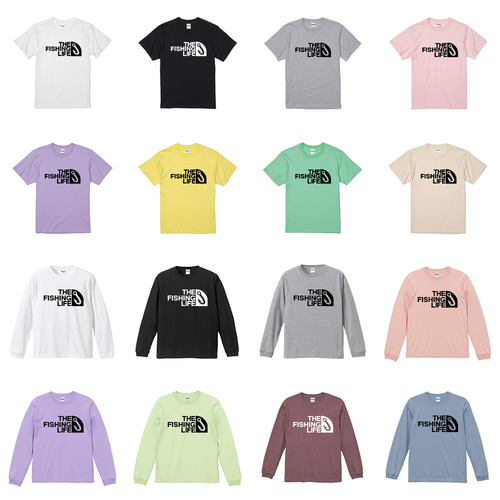 THE FISHING LIFE フィッシング パロディ 釣りTシャツ ロンT 半袖 長袖