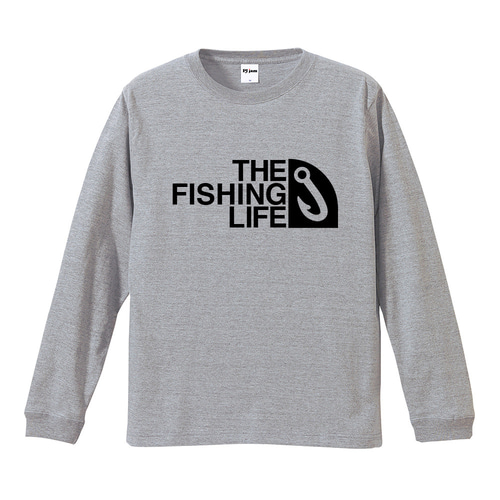 THE FISHING LIFE フィッシング パロディ 釣りTシャツ ロンT 半袖 長袖